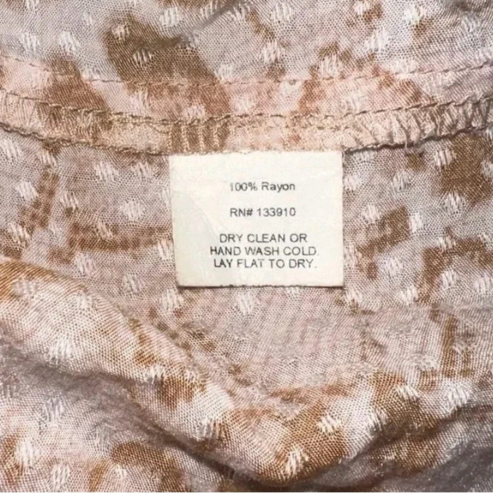 Women's‎ Show Me Your MuMu Brown Cream Print Maxi Dress. Size Small. - Picture 5 of 5